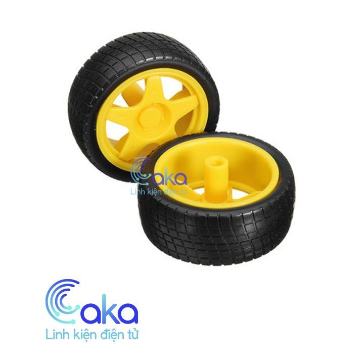 Bánh Xe Động Cơ Giảm Tốc Vàng V1 65mm
