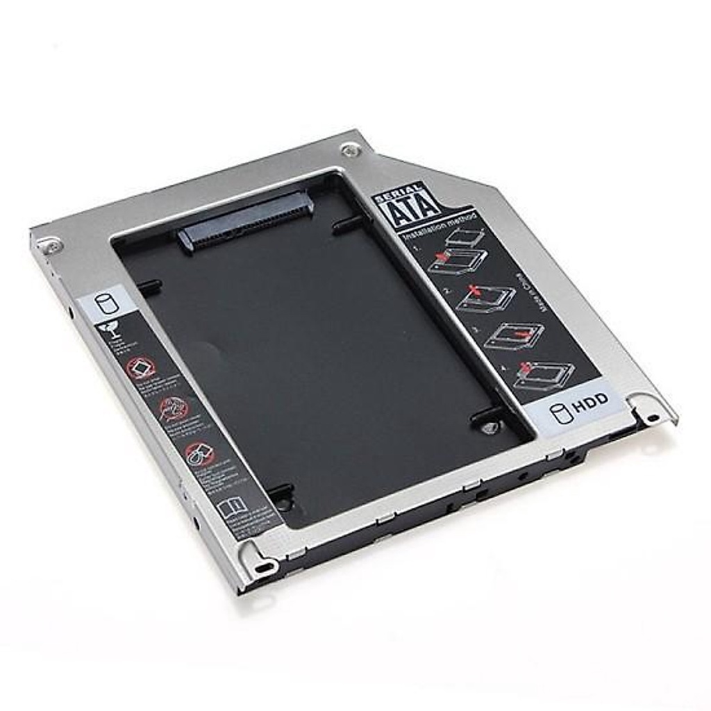 Case HDD CaddyBay 2.5” Sata 12.7mm (Chuyển Ổ CD, DVD Laptop Ra HDD - SSD )