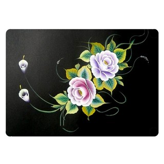 Bảng đen tập vẽ cọ bản, vẽ hoa bột