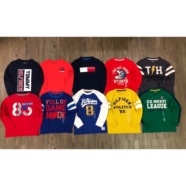 Áo tay dài bé trai Tommy dư xịn