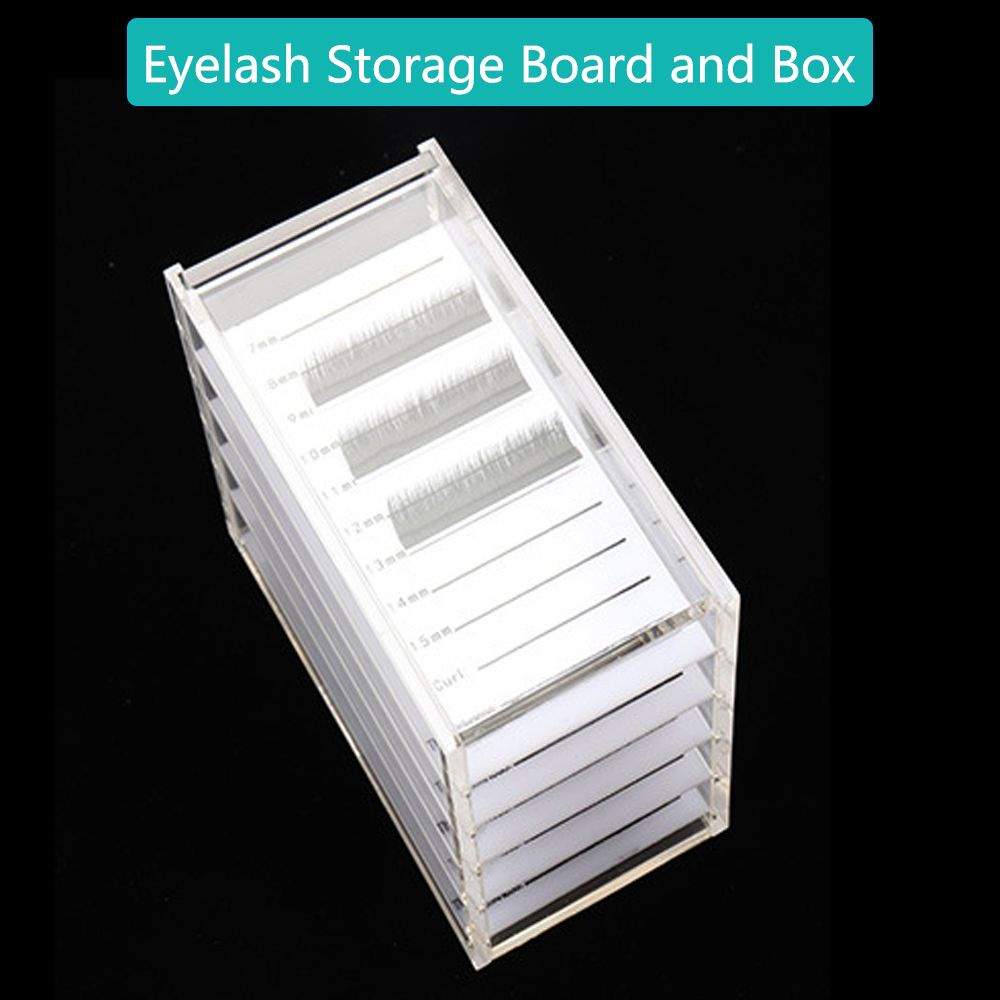 [Hàng mới về] Khay đựng mi giả 5 tầng trong suốt bằng acrylic có thể tái sử dụng