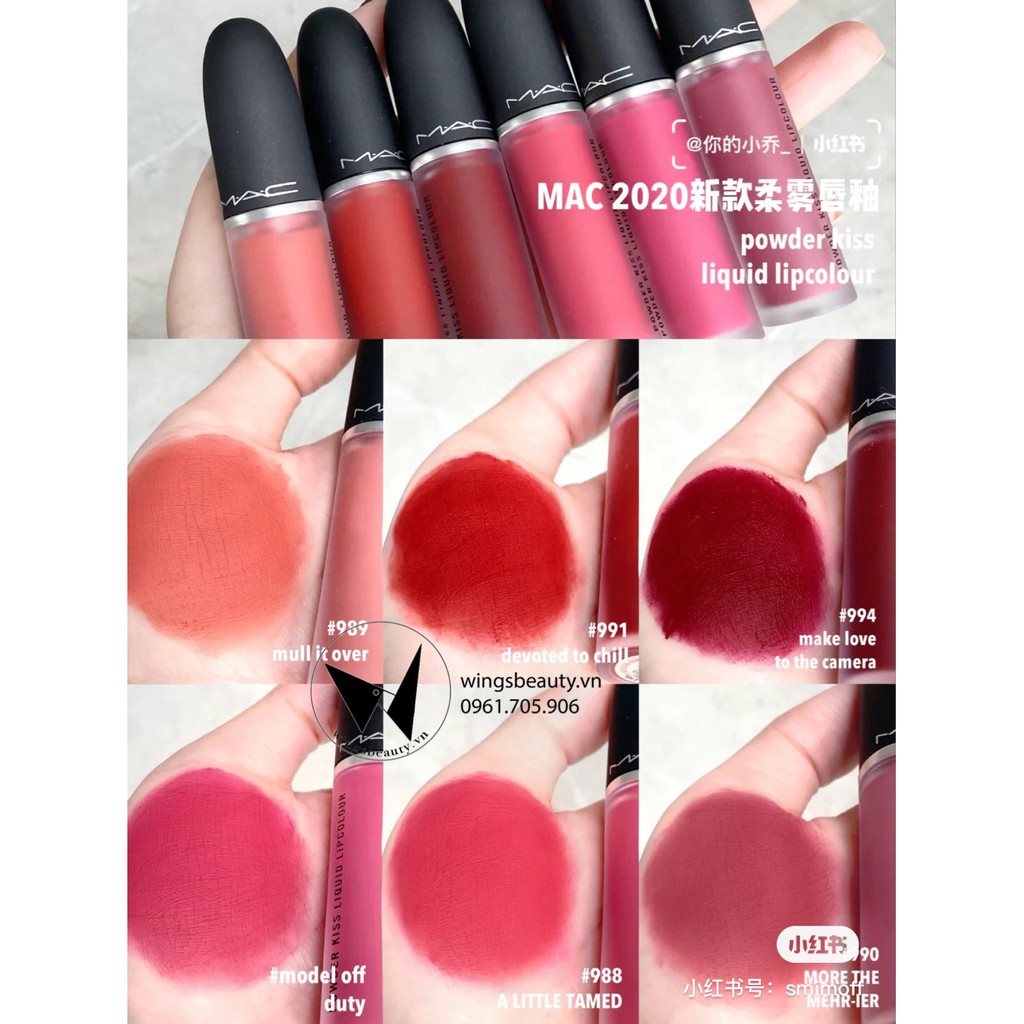 (NEW) MAC - Son kem lì mịn Powder Kiss Liquid Lip Colour