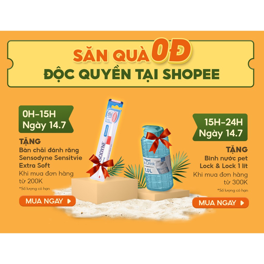 Bình nước PET 1 Lít Lock&amp;Lock - HÀNG QUÀ TẶNG KHÔNG BÁN