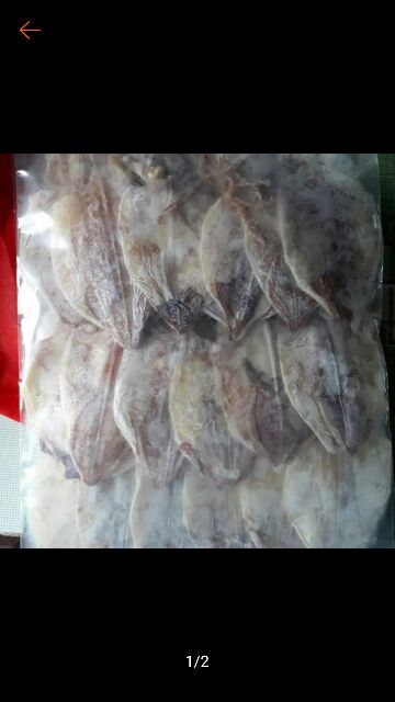 7 con mực khô mini y hình to bằng 3 ngón tay