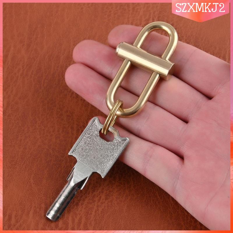 [szxmkj2] Móc Khóa Kẹp Thắt Lưng Bằng Đồng Thau Độc Đáo Chất Lượng Cao