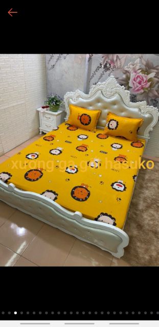 Lẻ = sỉ bộ ga chun cotton poly m6 hoặc m8