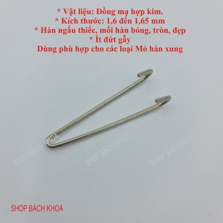 Mũi mỏ hàn xung bằng đồng mạ hợp kim, dày 1,6 mm, 100w. dùng cho mỏ hàn xung tiệp, bk, joustmax, stanley, đức.