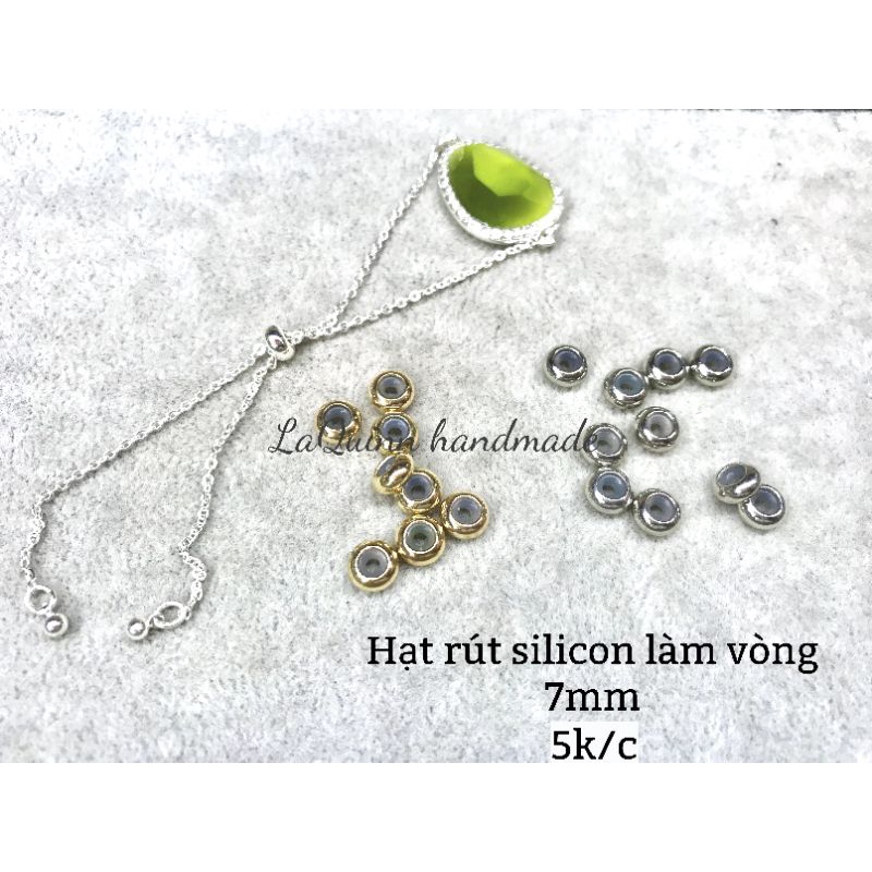 Hạt rút lõi silicon làm vòng tay, vòng cổ phong cách Hàn Quốc - nguyên liệu handmade