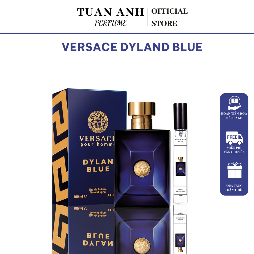 Nước hoa nam chính hãng thơm lâu Versace Pour Homme Dyland Blue EDT mẫu thử cao cấp TUANANHPERFUME