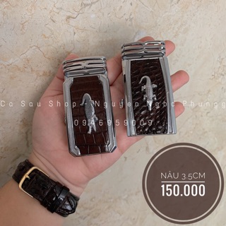 ĐẦU KHOÁ THẮT LƯNG DA CÁ SẤU 3.5cm - 4cm
