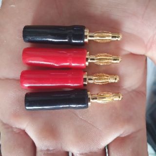 Jack bắp chuối đỏ đen đầu jack mạ vàng