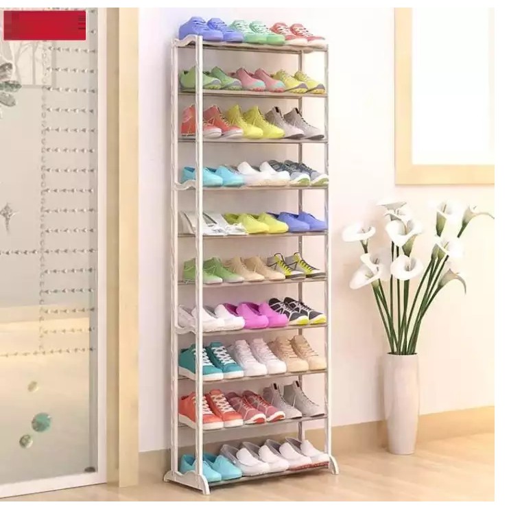 Giá để giày dép 10 tầng gọn gàng,tiện lợi, trẻ trung