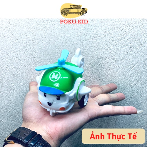 Xe Đồ Chơi Cho Bé, Bộ 4 Xe Biệt Đội Cứu Hộ Robocar Poli, POKO KID Siêu Rẻ