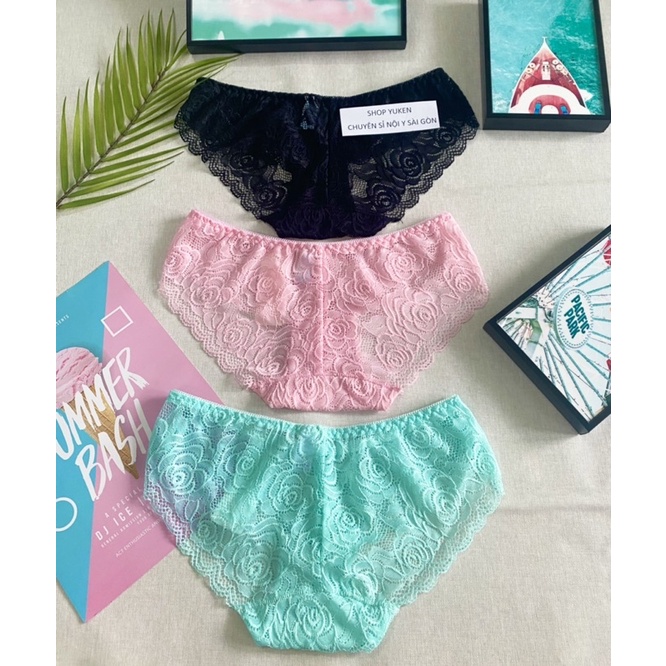 ♥️ Quần Lót Nữ ♥️ Quần Lót Ren Hàng Việt Nam ren hoa hồng