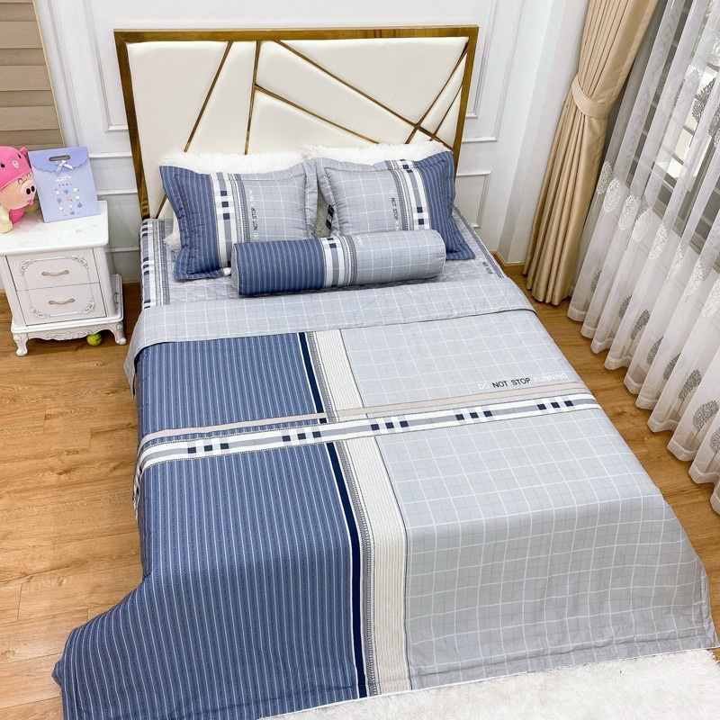 Bộ Ga gối chăn hè Cotton Organic cao cấp, ga phủ trần bông (Nhắn tin/ Ghi chú chọn mẫu) | BigBuy360 - bigbuy360.vn