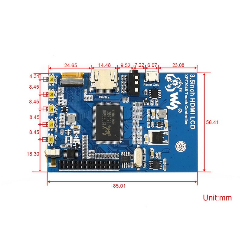 Raspberry Pi Màn Hình Cảm Ứng Lcd 3.5 Inch Hdmi