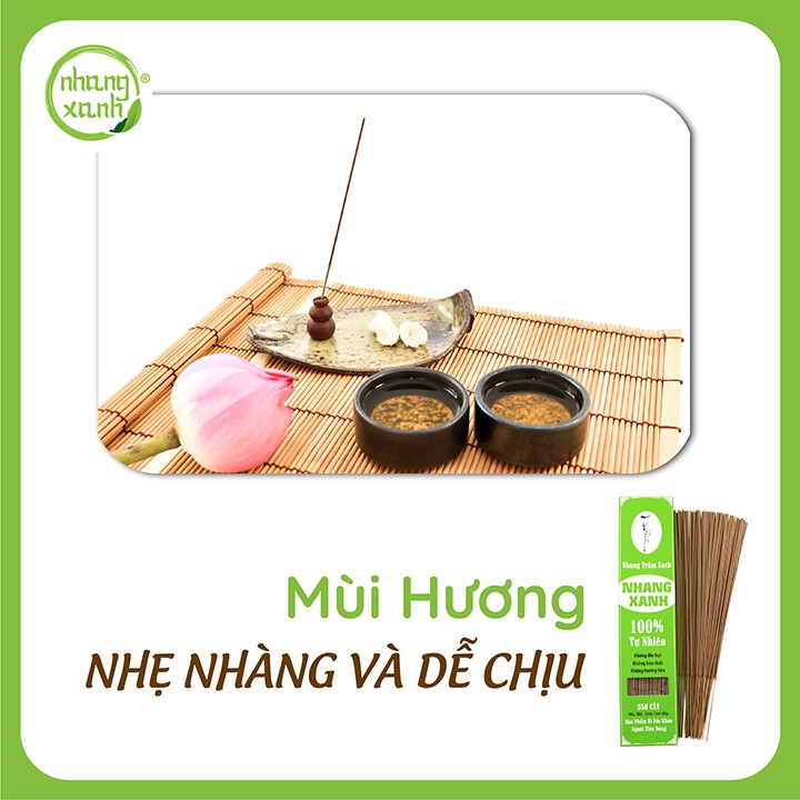 Nhang Xanh Trầm Hương Khổng Lồ 40cm - 0.5kg - Chân tăm mộc - 40cm