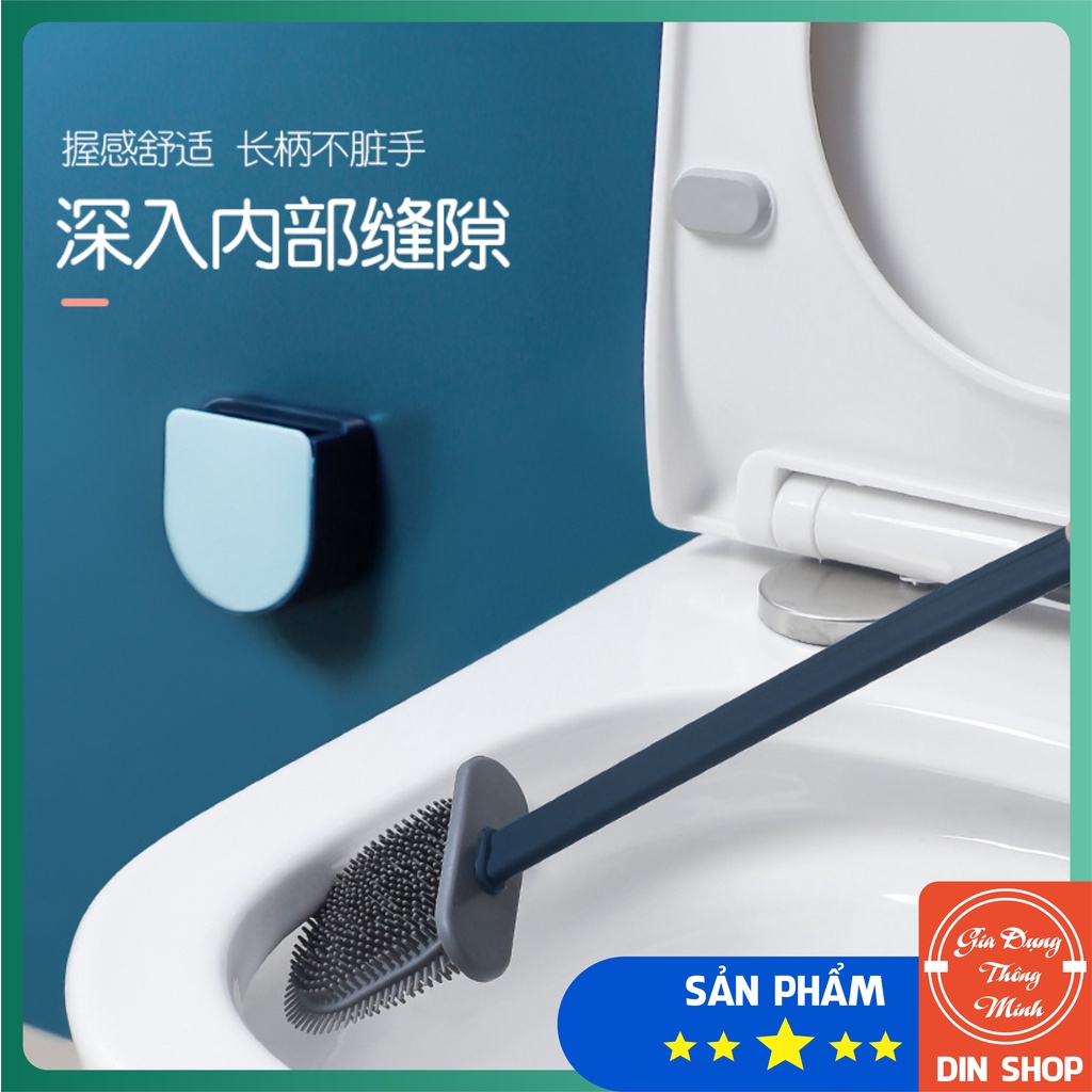 Cây Cọ Bồn Cầu FREESHIP Cây Cọ Vệ Sinh ToiLet 2 Đầu Đa Năng Có Hộp Đựng Tiện Lợi