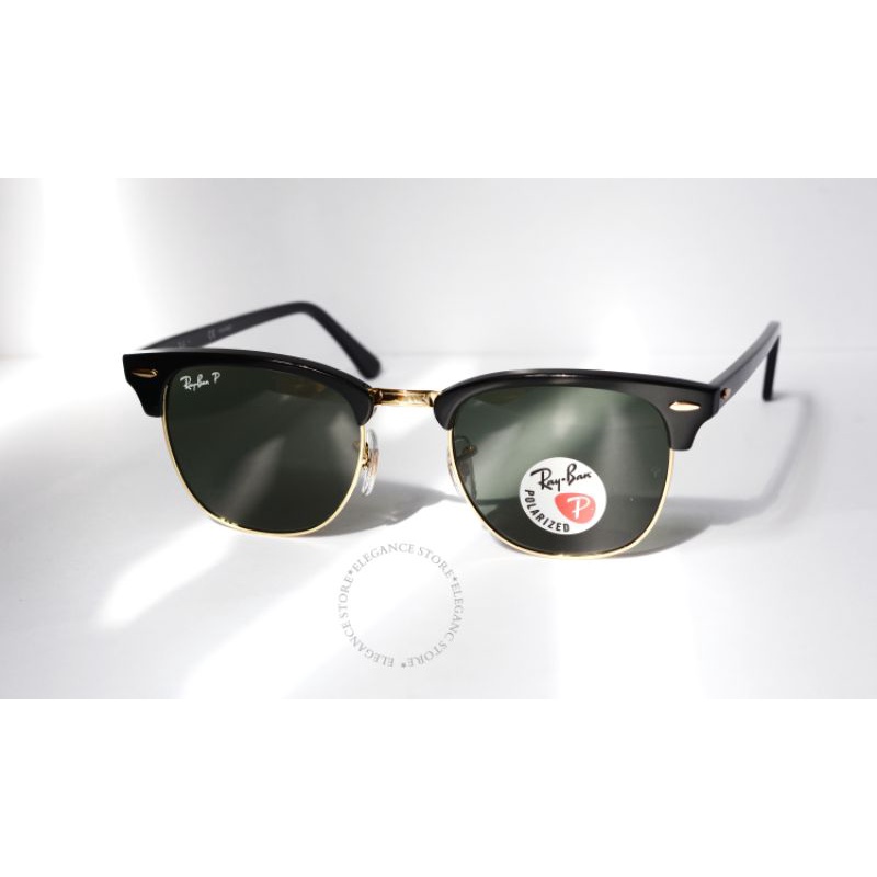 Kính mát RayBan CHÍNH HÃNG Clubmaster  RB3016 901/58 Unisex Polarized