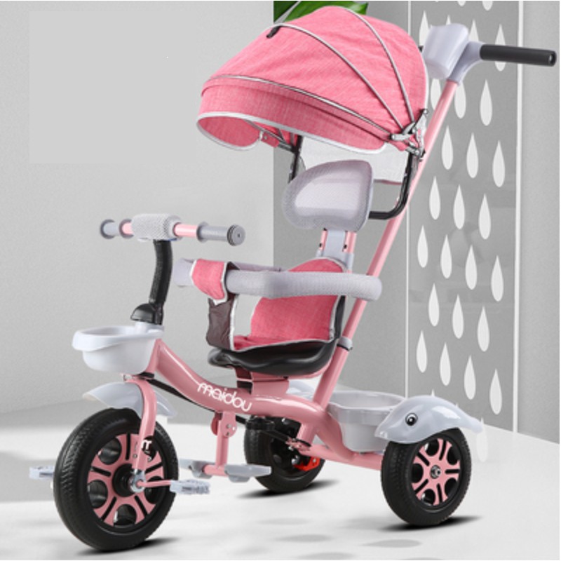 Xe Đẩy Kèm Xe Đạp 3 Bánh Cho Bé