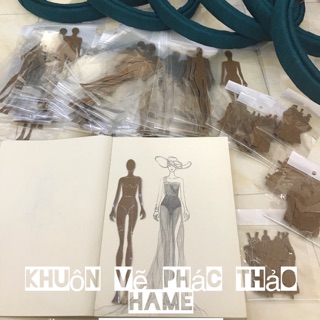 50k/ khuôn vẽ phác thảo Dáng 1