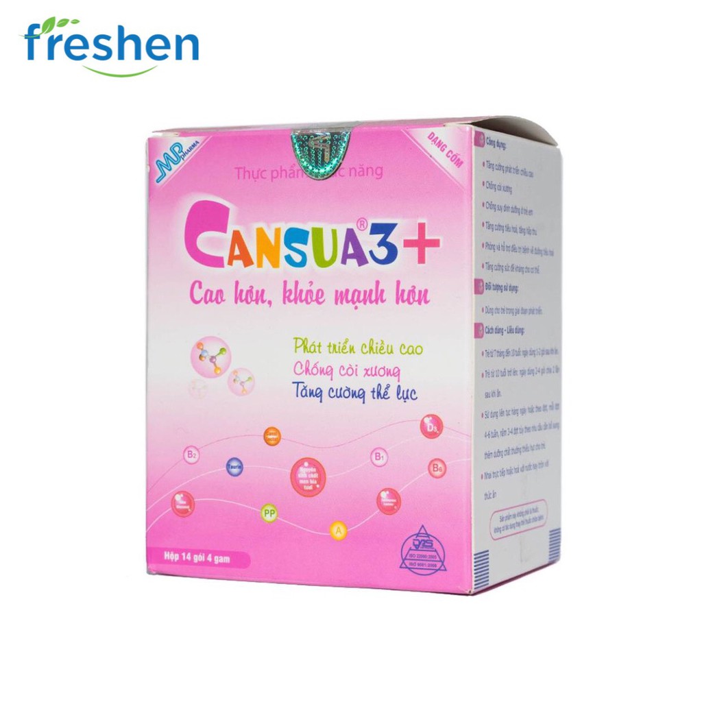 Cốm CANSUA3+ cao hơn khỏe mạnh hơn CANSUA 3+