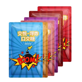 Kẹo nổ bạc hà, dâu