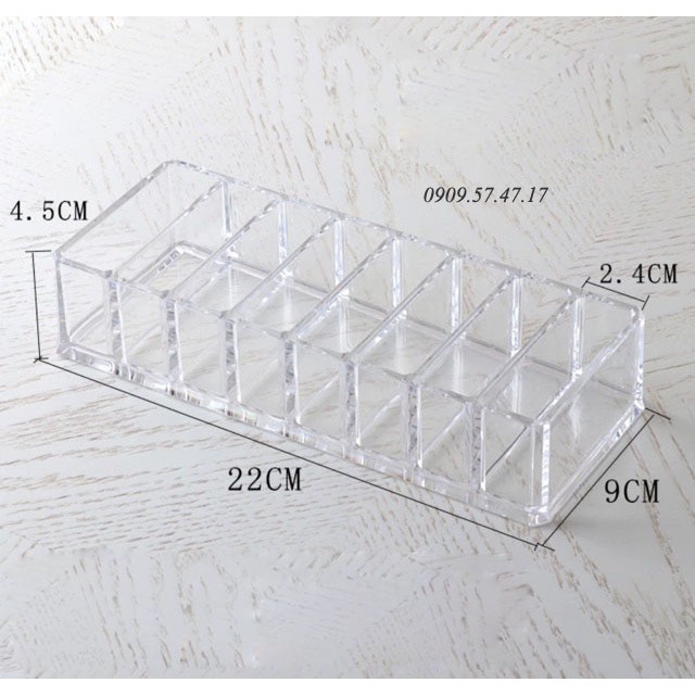 Khay Đựng Phấn 8 Ngăn Siêu Dày Cao Cấp Giá Rẻ