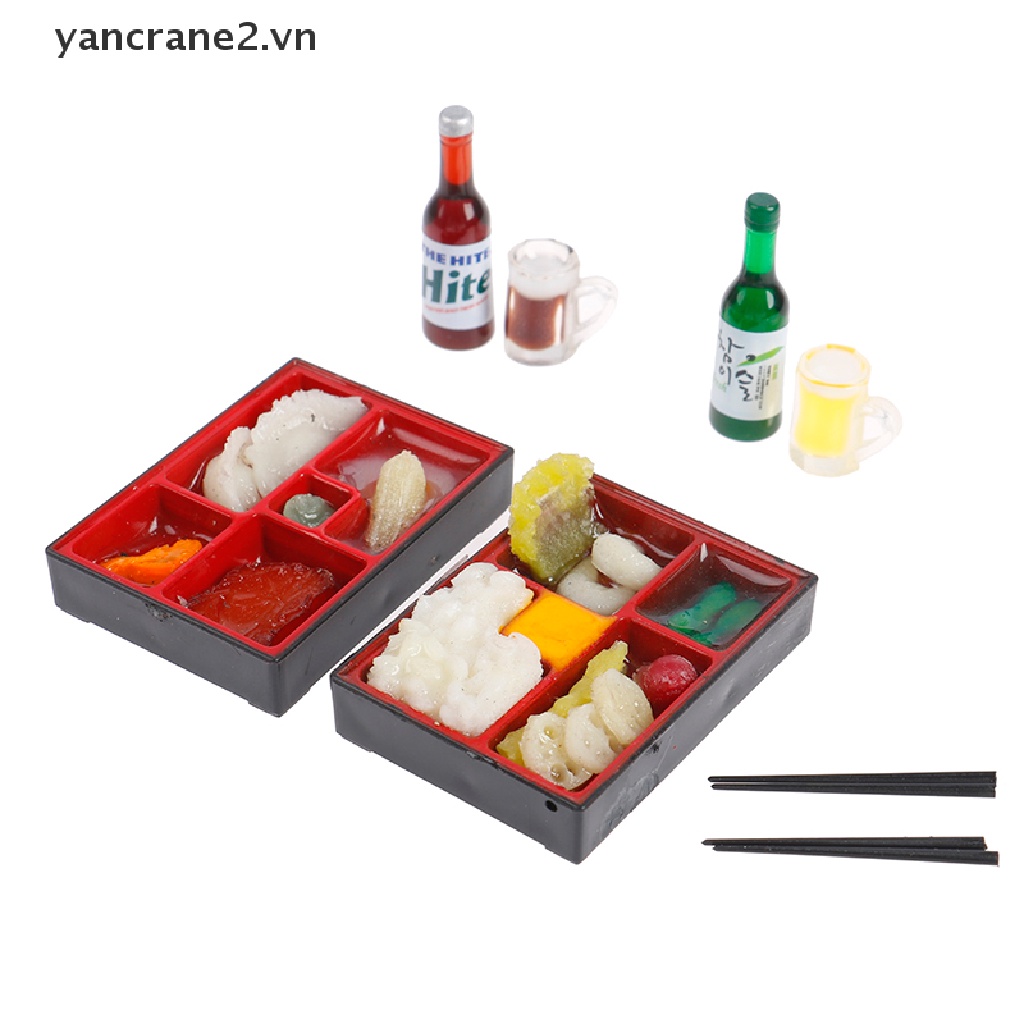 Hộp Đựng Thức Ăn Nhanh mini Kiểu Nhật Bản Cho Nhà Búp Bê Tỉ Lệ 1: 12