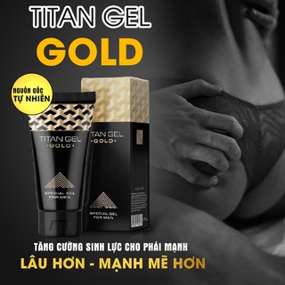 [NỘI ĐỊA NGA 100% CHÍNH HÃNG] Gel Xoa Bóp Tăng Kích Thước Cậu Bé TiTan Gold (Tuýp 50ml) | Gel Tăng Kích Thước Cực HOT