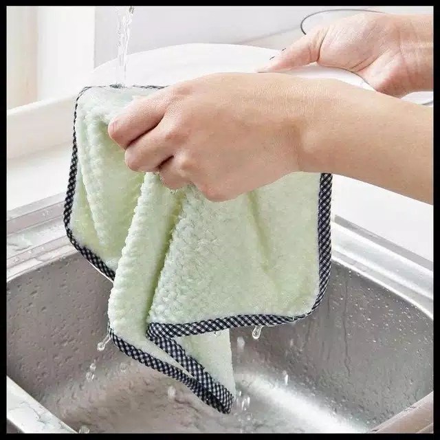 Khăn lau đa năng vệ sinh nhà bếp chuyên dụng có viền móc No.101209