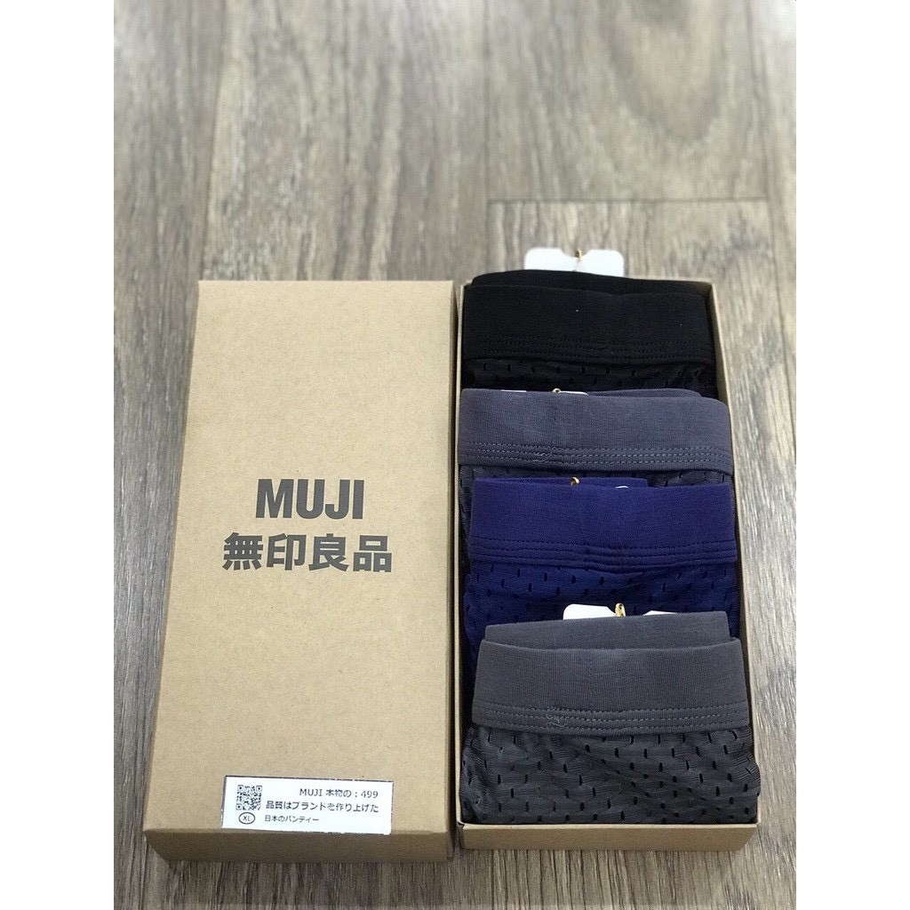 Quần sịp đùi nam Muji thông hơi Thoáng Khí,mát mẻ
