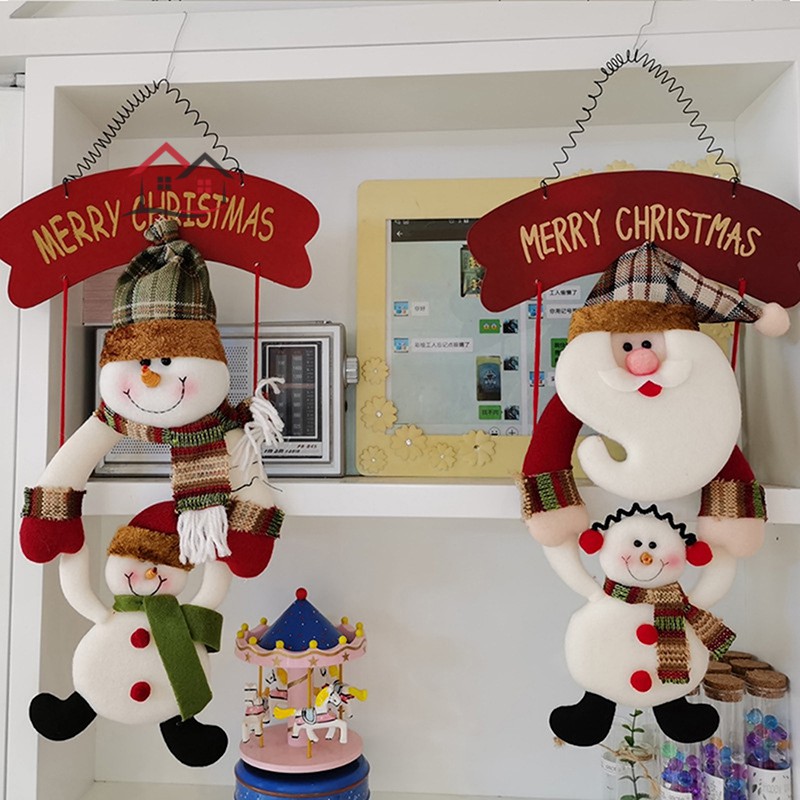 Đồ trang trí giáng sinh hình ông già noel/ người tuyết xinh xắn độc đáo