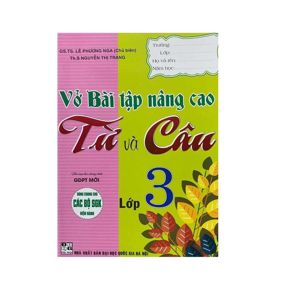 Sách - Vở bài tập nâng cao từ và câu lớp 3 ( dùng chung cho các bộ SGK hiện hành )