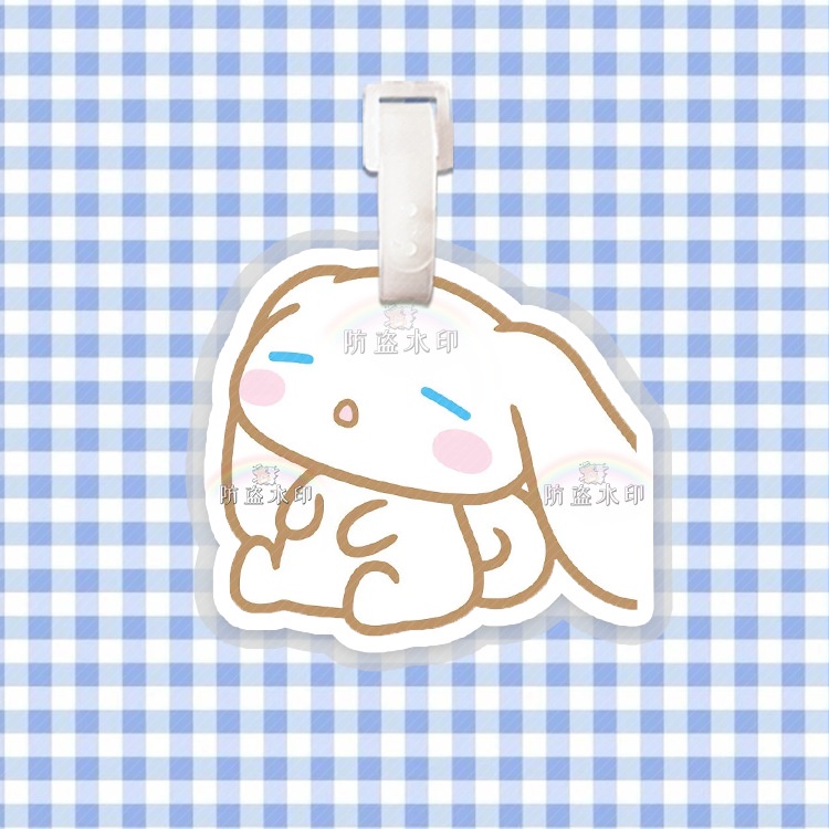 SANRIO Móc Khóa Gắn Hành Lý Hình Nhân Vật Hoạt Hình Cinnamoroll Đáng Yêu