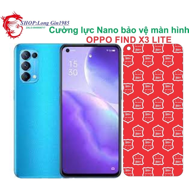 Oppo FIND X3 LITE Cường lực Nano chống va đập chống trầy xước tốt