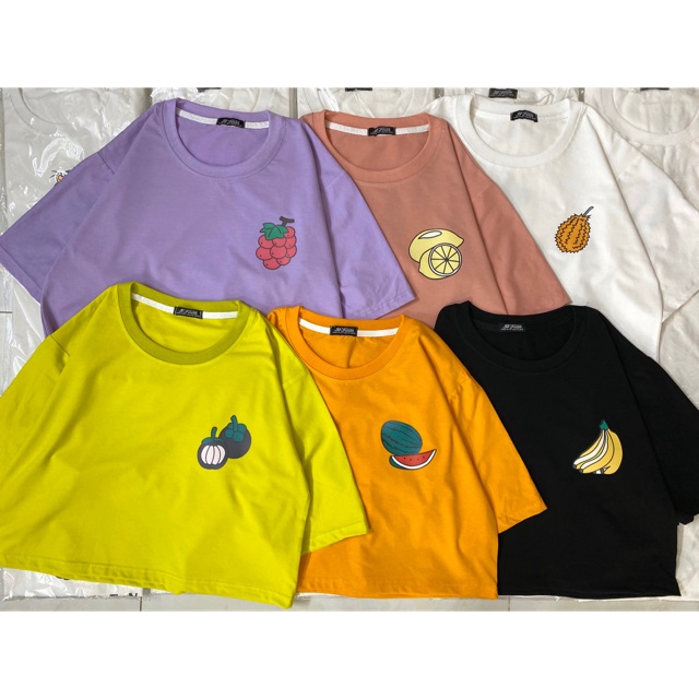 [Mã WASKT410K giảm 10K đơn 50K] [ HÌNH THẬT ] Áo Croptop TRÁI CÂY Unisex