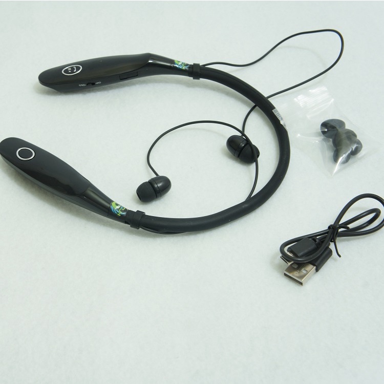 Tai Nghe Thể Thao Không Dây Huqu HBS900S - Phong Cách Cá Tính Năng Động, Đeo kiểu Treo Cổ