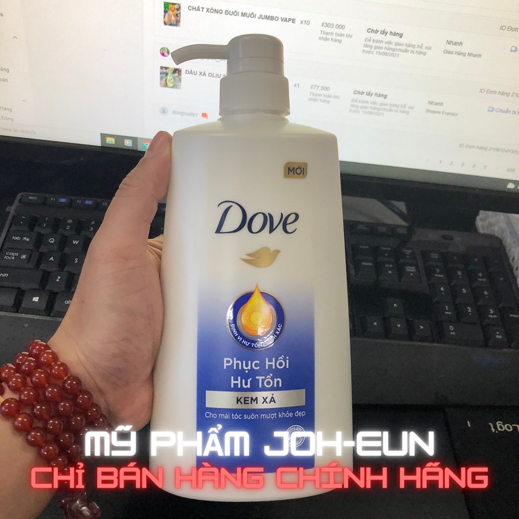 DẦU XẢ DOVE PHỤC HỒI HƯ TỔN 610G