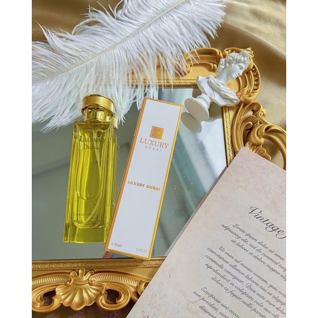 Tinh dầu nước hoa Dubai Luxury phiên bản mới 50ml mùi thơm dành cho cả nam và nữ ,lưu hương từ 8-12 tiếng