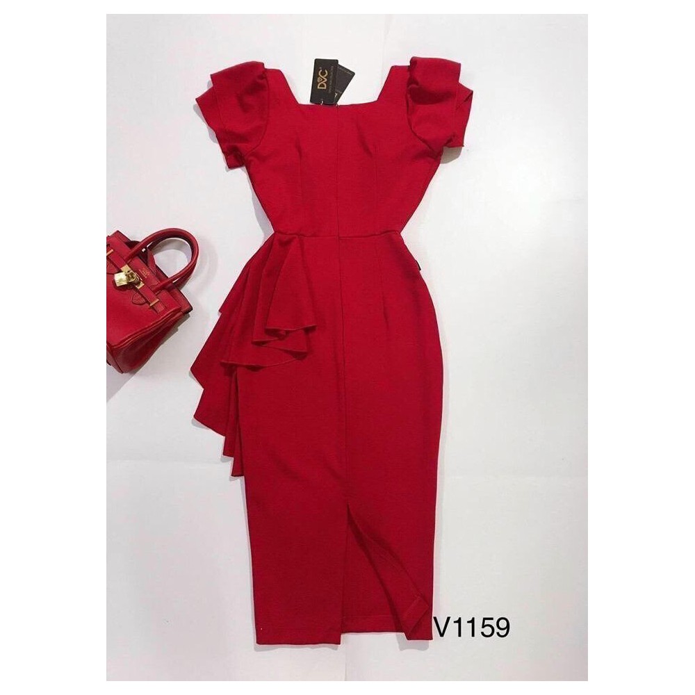 BONUCCI Đầm váy body đỏ dài siêu xinh tôn dáng thời trang nữ đi chơi dự tiệc