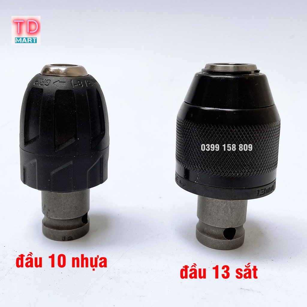 Đầu chuyển bulong1/2 sang khoan đầu kẹp nhanh 10mm - 13mm