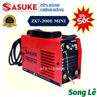 Máy hàn điện tử Sasuke ZX7-200E mini - QUE 3.2ly - Gia đình và thợ - Hàn điện yếu