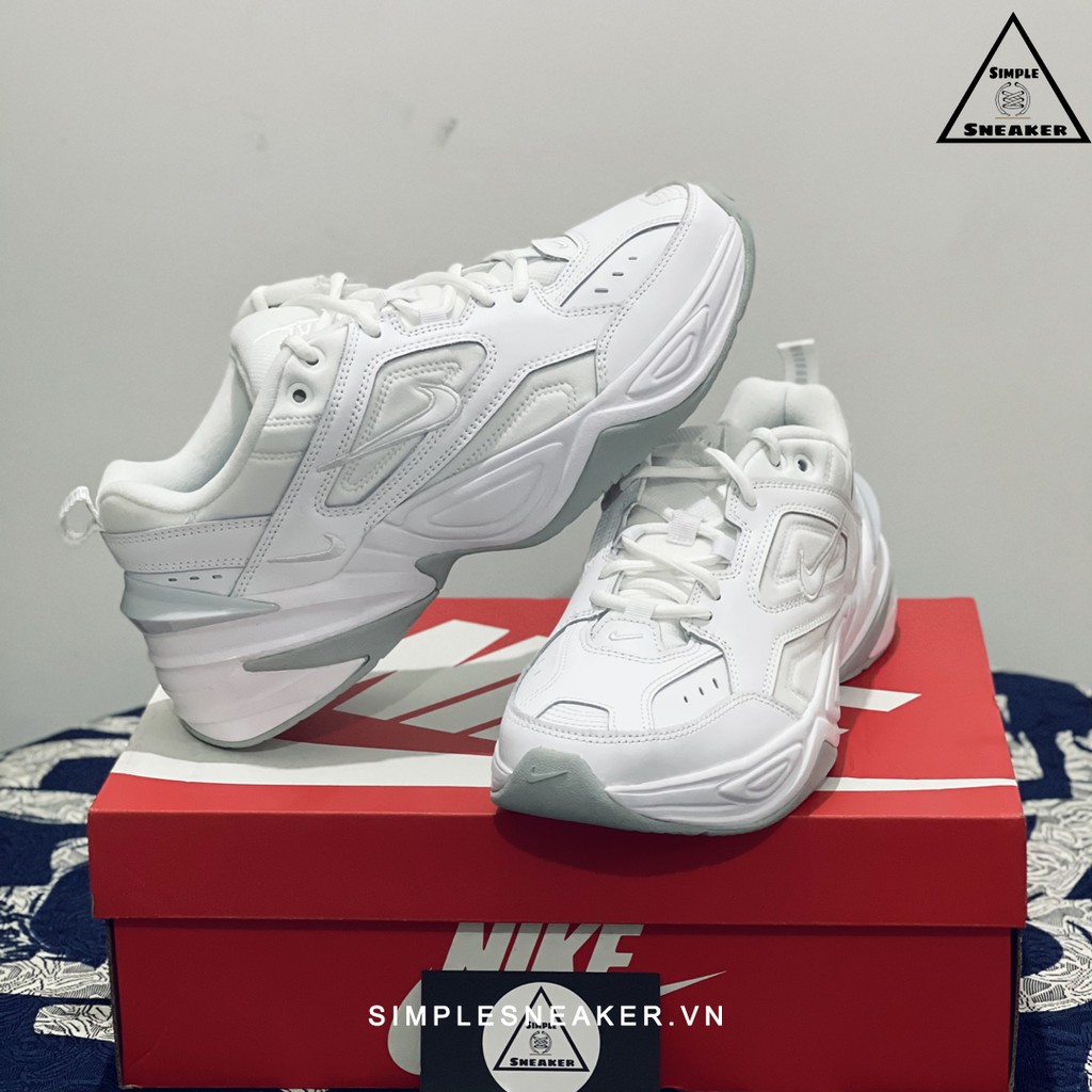 Giày Nike M2K Tekno FREESHIP Nike M2K Tekno All White Chính Hãng - Giày Chunky Sneaker Nike M2K Chuẩn Auth