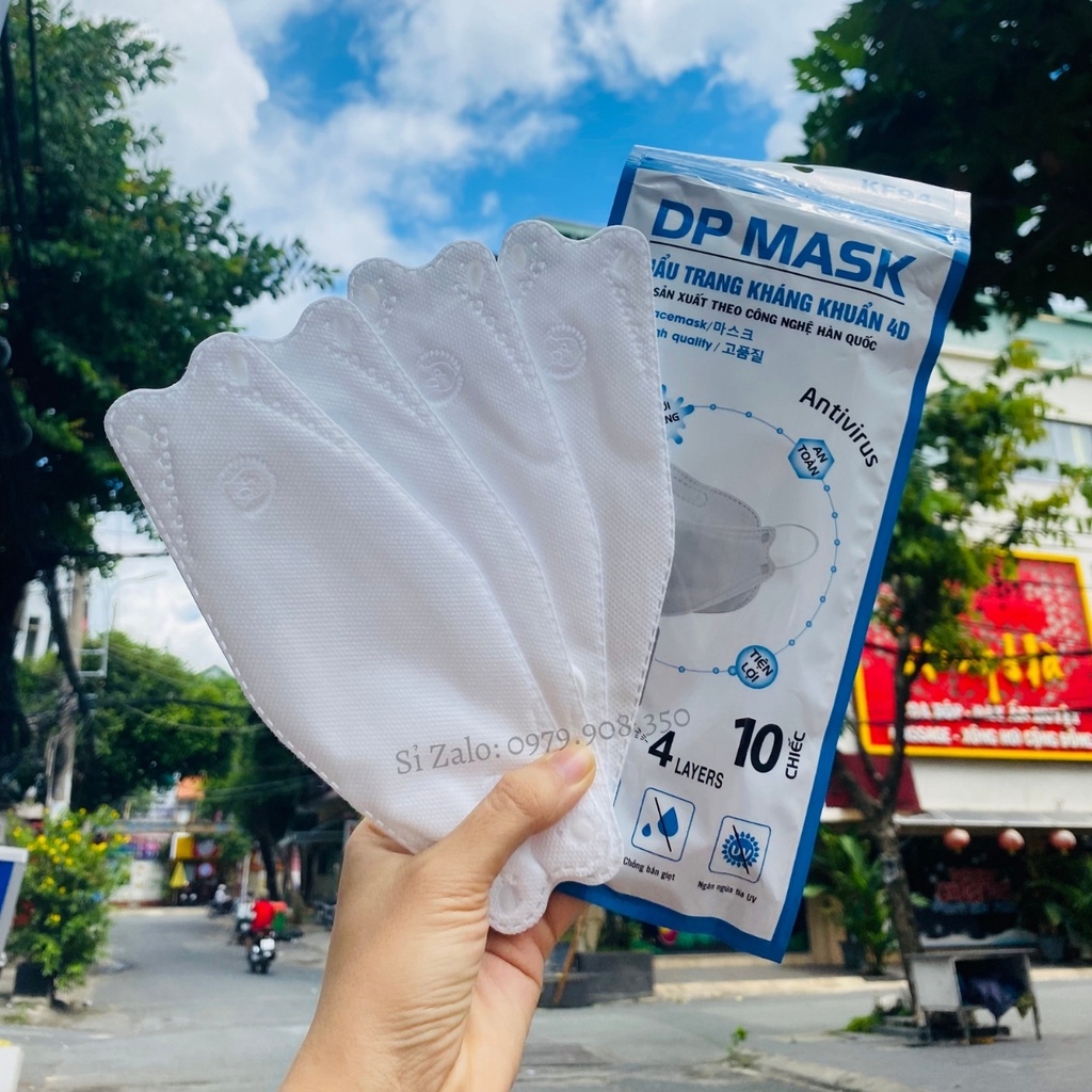 HÙNG 300 CHIẾC KHẨU TRANG KHÁNG KHUẨN 4D Đại Phát  MASK KF94