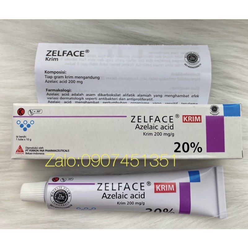 Zelface Azelaic Acid 20% xoá mụn,giảm sắc tố