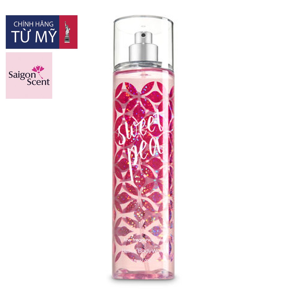 Xịt thơm toàn thân Bath &amp; Body Works Body mist - Sweet Pea (236ml)