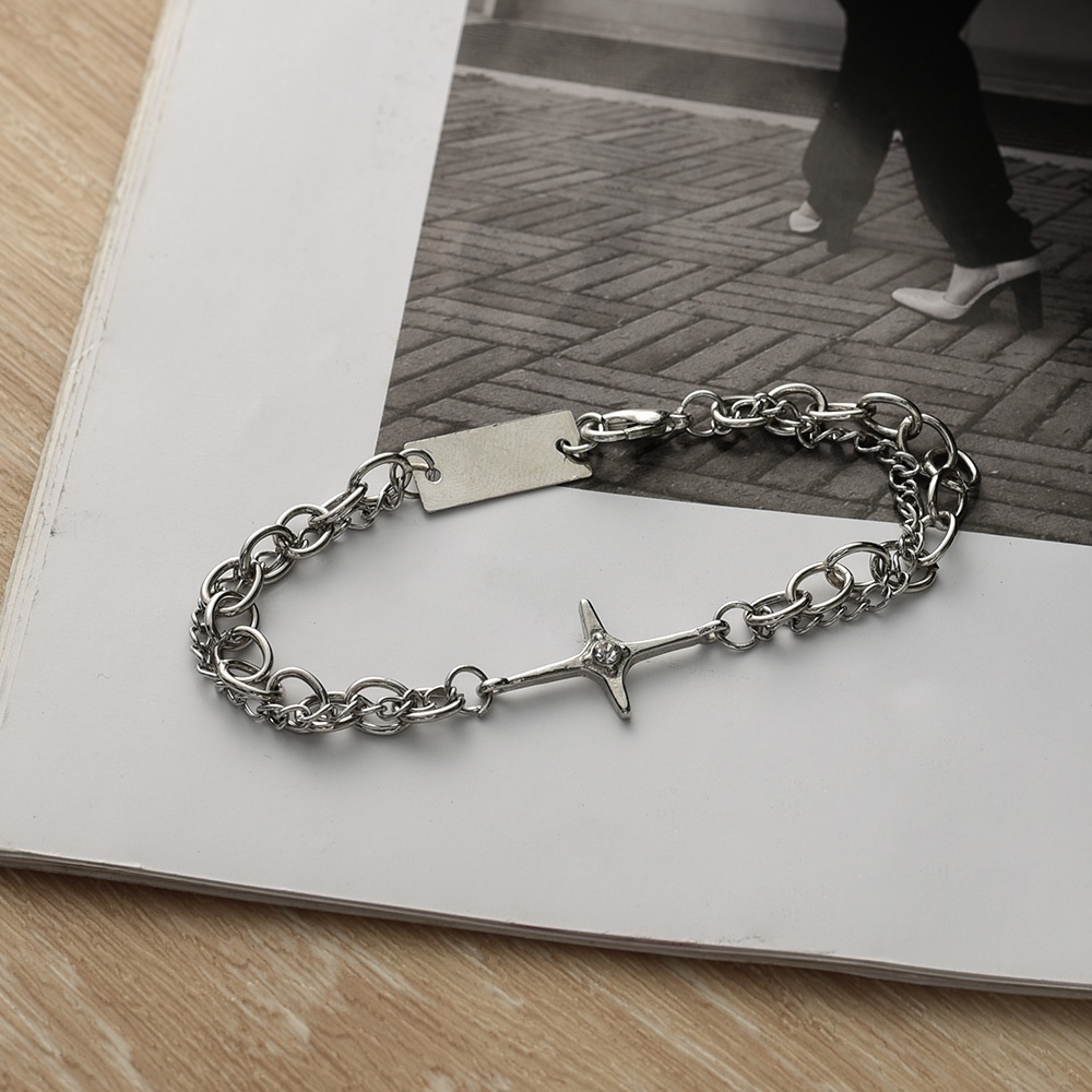 Vòng Đeo Tay Kiểu Mắt Xích Đơn Giản Thời Trang Hàn Quốc