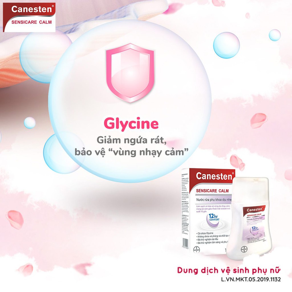 Dung dịch vệ sinh phụ nữ CANESTEN Sensicare Calm Pháp, nước rửa vùng kín con gái hương thơm dịu nhẹ-Trung Đông Pharmacy