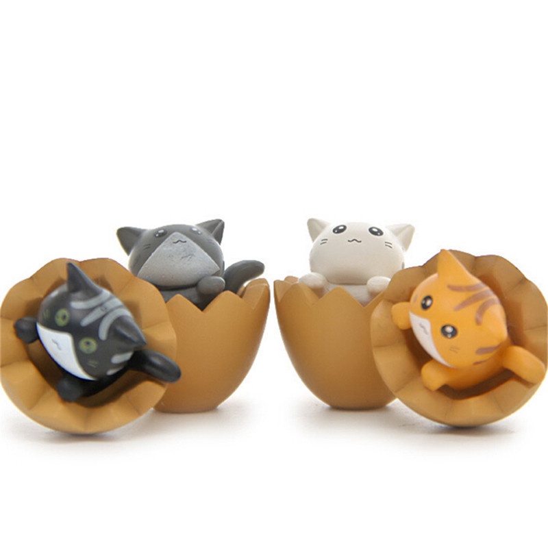 1 Mô Hình Chú Mèo Mini Bằng Nhựa Dễ Thương Dùng Trang Trí
